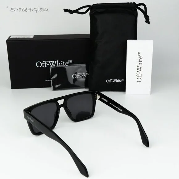 Off-White Women Sunglasses Black Grey Square OERI133  display picture 1